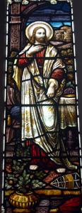 Jesus from the south aisle window February 2010
